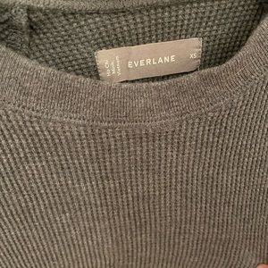 Grey Everlane Waffle-Knot Long-Sleeve
